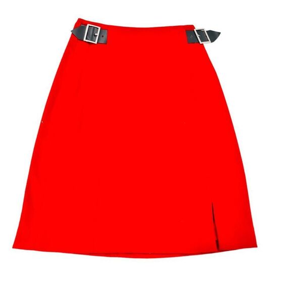 Vintage Harold’s Red ￼ Skirt ￼ Wool, And Cashmere Blend Size 2 - Picture 10 of 15